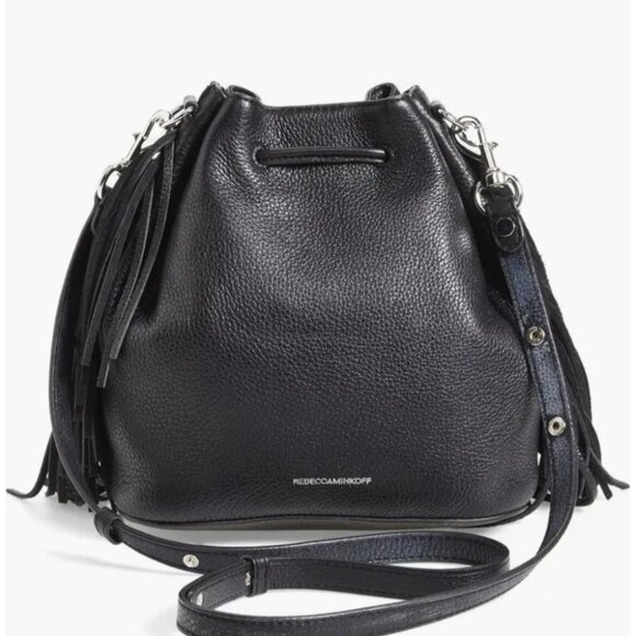 Rebecca Minkoff Mini Fringe Moto Bucket Bag - Picture 2 of 4